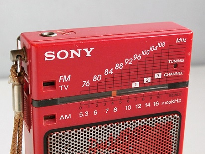 SONY ICF-S20 FM/AM ポケットラジオ color: 赤