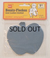 Quick Besatz-Flecken aus Leder-lmitat KLEIBER社 西ドイツ製　リンゴ型レザーひじ＆ひざあて2pc set