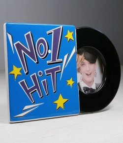 画像1: フォトスタンド　No.1 HiT レコード型　セラミック製品　EXCLUSIVE GIFTS 1984 