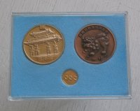 沖縄国際海洋博覧会  記念メダル3pc  EXPO'75 OKINAWA 100円硬貨  昭和50年  1pc   セット