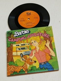 画像1: EP/7"/Vinyl  Barbie CAMPING ADVENTURE  バービー　キャンピング・アドベンチャー   SEE HEAR READ  レコード付ストーリー塗り絵本  (1981)   Kid STUFF RECORDS 