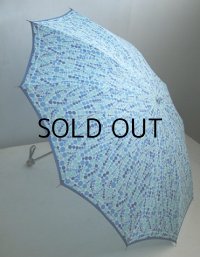 折り畳み傘　ドット/水玉　color: ブルー系