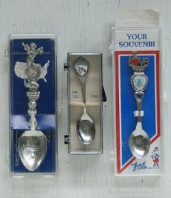 画像1: souvenir spoon/ collecters spoon  スーヴェニアスプーン/ コレクターズスプーン  A. TEXAS  B. HAWAII　 C. PITTSBURGH, PENNSYLVANIA  各1個　