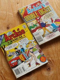 ペーパーバック： アメリカン・コミックス” アーチー ”  THE Archie DIGEST LIBRARY  NO.55 Archie ★ANNUAL★ COMICS DIGEST MAGAZINE(1989)　P128 / NO.39 Archie's DOUBLE DIGEST MAGAZINE(1989) P256