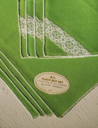 U.S.A. 8pc PLACEMAT SET( 4 PLACE MATS / 4 NAPKINS)/ アメリカ製プレイスマット　８枚セット（プレイスマット４枚/ナプキン４枚)