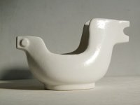 花器  陶器 ハト型 