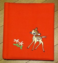 フォトアルバム：シルバーポートシート  バンビ刺繍　