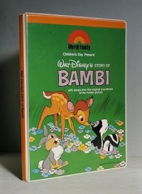 World Family  Children's Day Present   WALT DISNEY'S STORY OF BAMBI  バンビのカセットブック　 絵本/ぬりえ/カセットテープ/ブランクテープ
