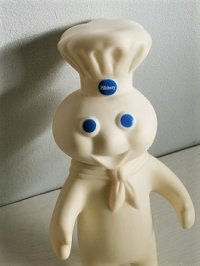 Pillsbury Dough Boy  7"Rubber Figurine Doll  1971　 ピルズベリー社 ドゥボーイ　ソフビ人形
