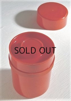 画像1: 茶筒　プラスチック color: 赤
