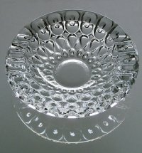 ガラス灰皿　プレスパターン