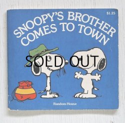 画像1: 洋書・ミニ絵本 Random House　NEW YORK  スヌーピー  "SNOOPY'S BROTHER COMES TO TOWN"　 SIZE：13.8×12.5(cm) / P32 