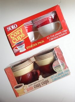 画像1: SOLO COZY CUPS  2pcホルダー＆10プラスチックカップ　 (1)1970's  (2)1980's-1990's