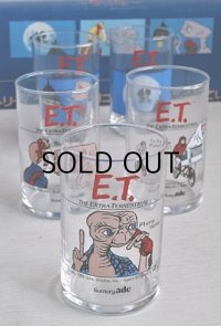 再入荷  SuntryAde (サントリーエイド）   E.T. THE EXTRA-TERRESTRIAL  5pc Glass Set 　 ノベルティーグラス