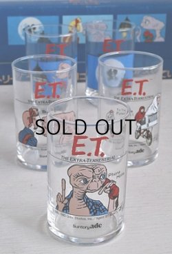 画像1: 再入荷  SuntryAde (サントリーエイド）   E.T. THE EXTRA-TERRESTRIAL  5pc Glass Set 　 ノベルティーグラス
