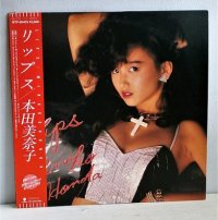 LP/12"/Vinyl  リップス  本田美奈子  (1986)  EAST WORLD  帯、初回プレスカラー・レコード、歌詞カード（裏カラーピンナップ）付 