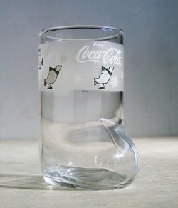 画像1: ENJOY Coca-Cola  ポーラベア　アイススケート　 ブーツ型ノベルティグラス