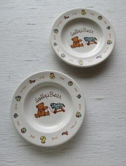 画像1: SANRIO サンリオ  Hollys' bear  スープ飾り皿2枚set  