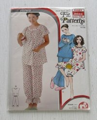 ジャノメ  フィットパターン  ミス・ミセス 2043  パジャマ  裁ち方縫い方説明書付