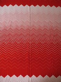コロナール戸部  生地（ワンピース着分） グラデーション（紅白）パターン　 92×300cm