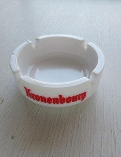 画像1: Kronenbourg  クローネンブルグ アシュトレイ/灰皿  ミルクガラス  FRANCE