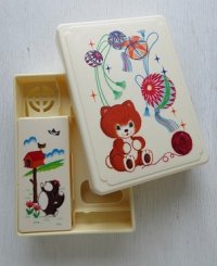 ドージン教材 裁縫箱/ソーイングボックス(手毬とこぐま)  ミニケース（ビーバーと小鳥）付