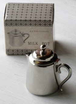 画像1: YUKIWA  MILK POT ミルクポット  M5  18－8 Ni-Cr. STAINLESS