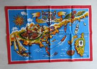 キッチンタオル/ティータオル  La Cote d' Azur (コートダジュール / La Corse(コルス島)  Al Depose  フランス製