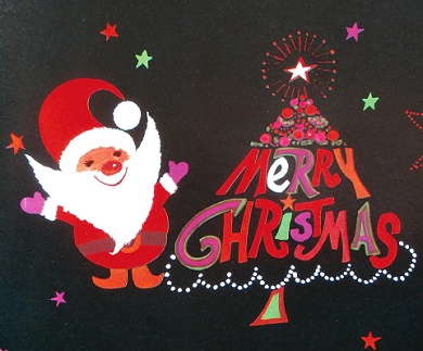 クリスマスラッピングペーパー3枚セット Size 52 8 76 5 Cm Santa Claus Color ブラック