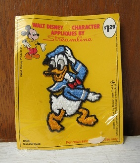 アップリケ ドナルド・ダック Streamlinez  Clover, New York Walt Disney Productions