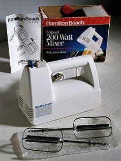 Hamilto Beach　5 Speed 200 Watt Mixer ハンドミキサー ホワイト