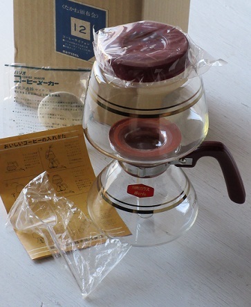 HARIO/ハリオ コーヒーメーカーセット 耐熱ガラスポット サイフォン(5人用)布式沪過器(サイフォン用）軽量スプーン 取り扱い説明書 