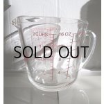 画像: Fire-King ファイヤーキング　グラスメジャーカップ size: 2CUPS/16OZ/500ml