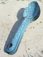 画像: ヴィンテージ　ホーロー　スプーン（ウォーターブルー/マーブル ）/ Vintage Enamel Spoon