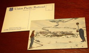 画像1: Union Pacific Railroad  (ユニオン・パシフィック鉄道)   WINTER AT SUN VALLEY,IDAHO  ポストカード  各1枚 