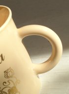 画像:  U.S. セラミックマグ　Coffee・Tea　バライラスト　ゴールドプリント　各1個 