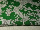 画像: 京王百貨店　生地（１着分）　花柄（グリーン×ホワイト）　size:94×300cm　ポリエステル100%