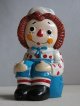 画像: THE BOBBS MERRILL COMPANY INC, 　Raggedy Ann & Andy ラガディ・アン&アンディ  "ラガディ"　Chalkware Bookends ブックエンド　石膏製品　