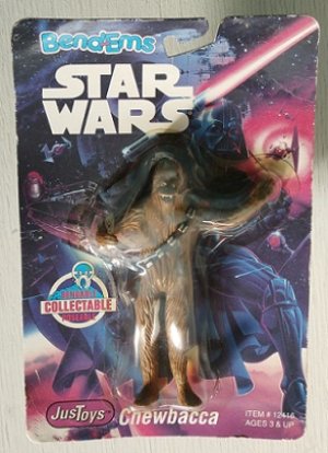 画像1: Star Wars  Bend-Ems Action Figure  スターウォーズフィギュア  Chewbacca  チューバッカ  Just Toys Inc 1993  