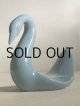 画像: Vohann of California Pottery Swan Towel Holder light blue　カリフォルニア陶器 スワン型タオルホルダー　size: L20×W12×H15.5(cm)