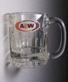 画像: A&W ROOT BEER SHOT GLASS MUG  エー＆ダブリュ ルートビアー　ショートグラスマグ size: Ø8× H11(cm)