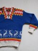 画像: Cildren's Clothing Sweater  キッズセーター  シカ模様/ホック付  サイズ：6〜8歳/130cm 