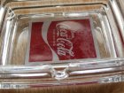 画像: コカ・コーラ "Drink Coca-Cola" ガラスアシュトレイ/灰皿　スクエアー 
