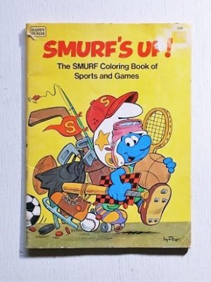 画像1: Happy House Books "SMURF'S UP!" The SMURF Coloring Book of Sports and Games スマーフ 塗り絵