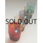 画像: SASAKI GLASS カラーグラス/タンブラー 5pc set (レッド/ブラウン/パープル/オリーブ/ブルー)