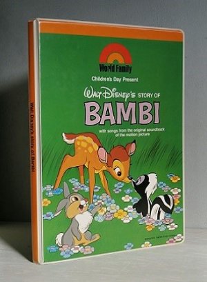 画像1: World Family  Children's Day Present   WALT DISNEY'S STORY OF BAMBI  バンビのカセットブック　 絵本/ぬりえ/カセットテープ/ブランクテープ