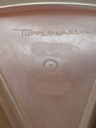 画像: Tupperware タッパーウェア 三角容器　ピンク(ユーズド）/ホワイト（デッドストック）　各1個