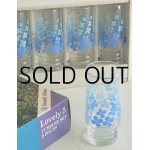 画像: Sasaki Glass  "Lovely 5" TUMBLER SET 5 PICES  グラスタンブラー5個セット  四葉のクローバー　color: ブルー　 size: ｔopØ6.4×H14×underØ5.3(cm)