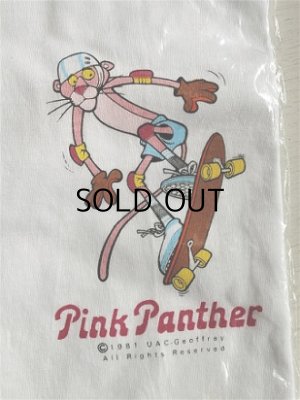 画像1: Pink Panther  Tシャツ　  フリーサイズ  ©1979 UAC-GEOFFRE ALL RIGHTS RESERVE BY ST.EVANS   ©1981 UAC-Geoffrey All Rights Reserved