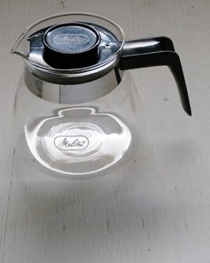 画像1: Melitta メリタ　 コーヒーカラフェ　グラスポット　 size: h11.5cm/Φ12.5cm /W（ハンドルを含む）16cm　 